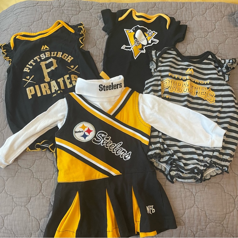 Pittsburgh sports baby girl bundle